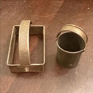 Vintage Metal Cookie Cutters with handles